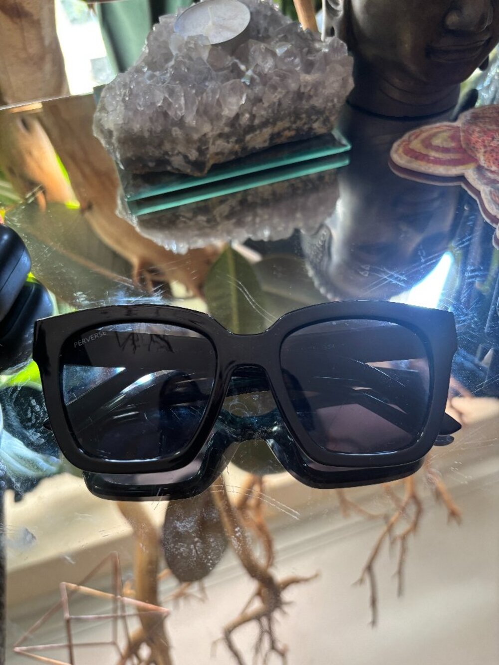 Perverse Ace Black Sunglasses